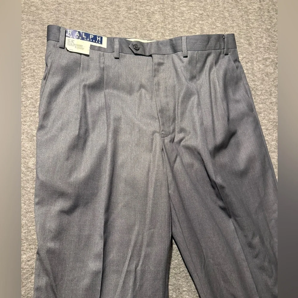 Ralph Lauren Dress Pants Mens 38x32 gray lightweight comfort relaxed straight